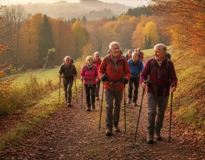 rando sur santier auvergne
